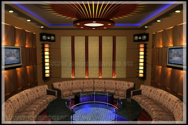 Thiết kế phòng karaoke rộng 20m2 - Vương thừa Vũ Hà Nội